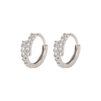 Small Diamond Ear Clip Female Light Luxury Minority Commuting Fashion Earrings Christmas Gift Wedding Jewelry