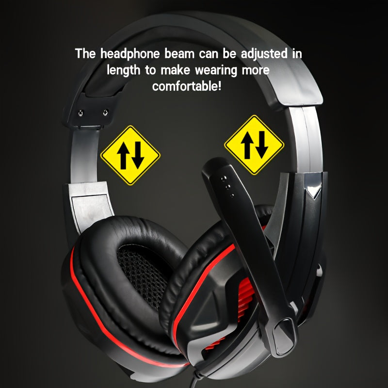 1 X G9 Dual Microphone Comfortable Noise-Canceling Wired Gaming Headset for PUBG, Suitable for Calls, Leisure, Fitness, Sports, and Gaming, Compatible with Mobile Phones and PC Laptops