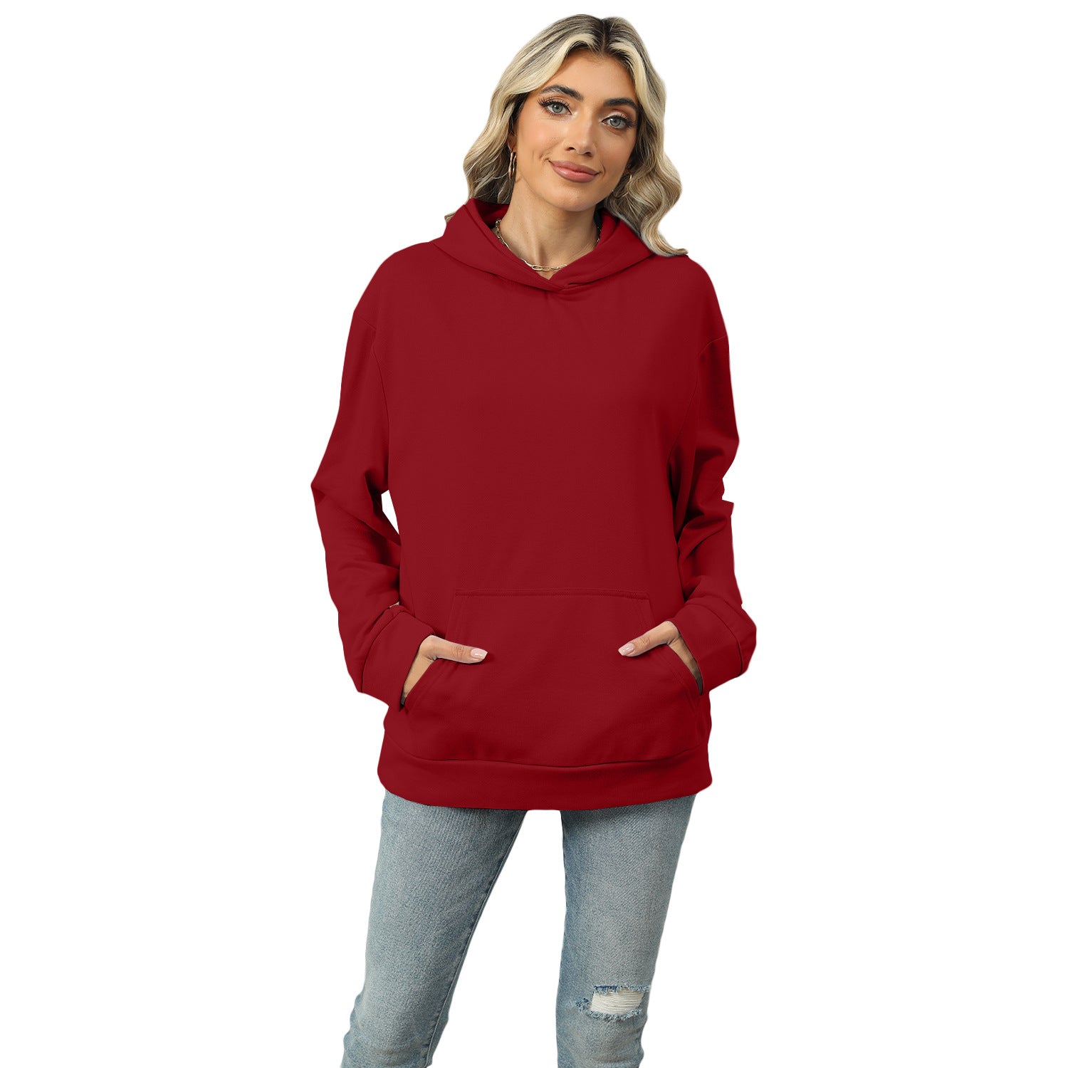 Casual Oversized Kangaroo Pocket Hoodie