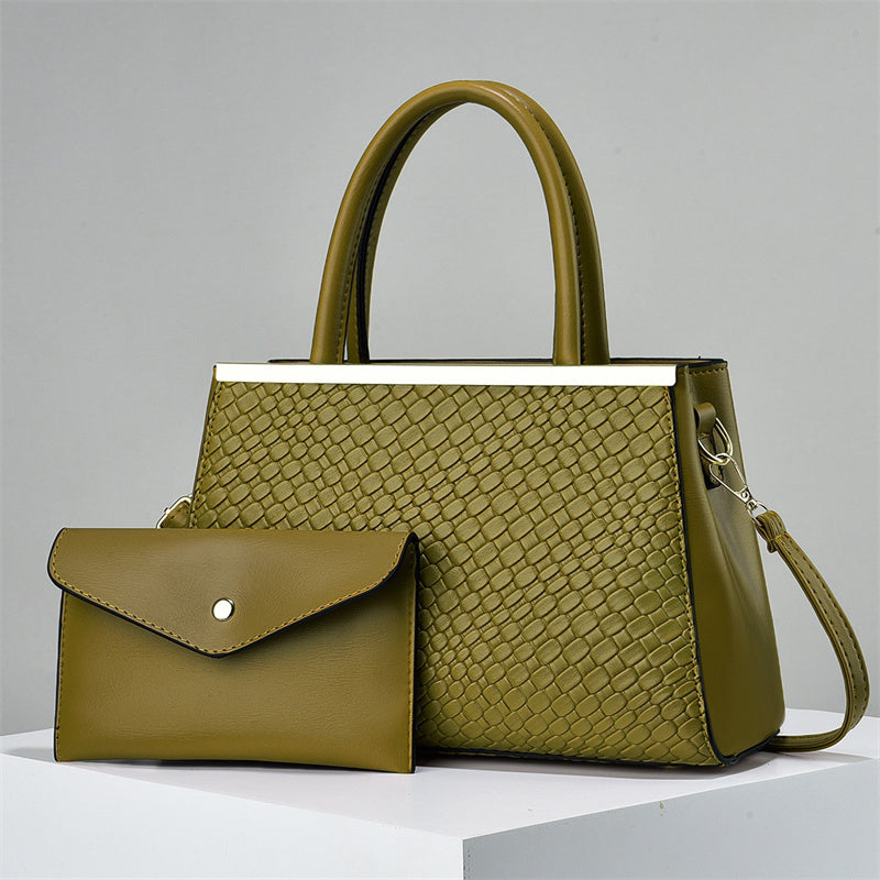 2 In 1 Bold Luxe Structured Handbag - Women's Fashion PU Handbag Custom Made Shoulder Bags Woman Handbag Bag