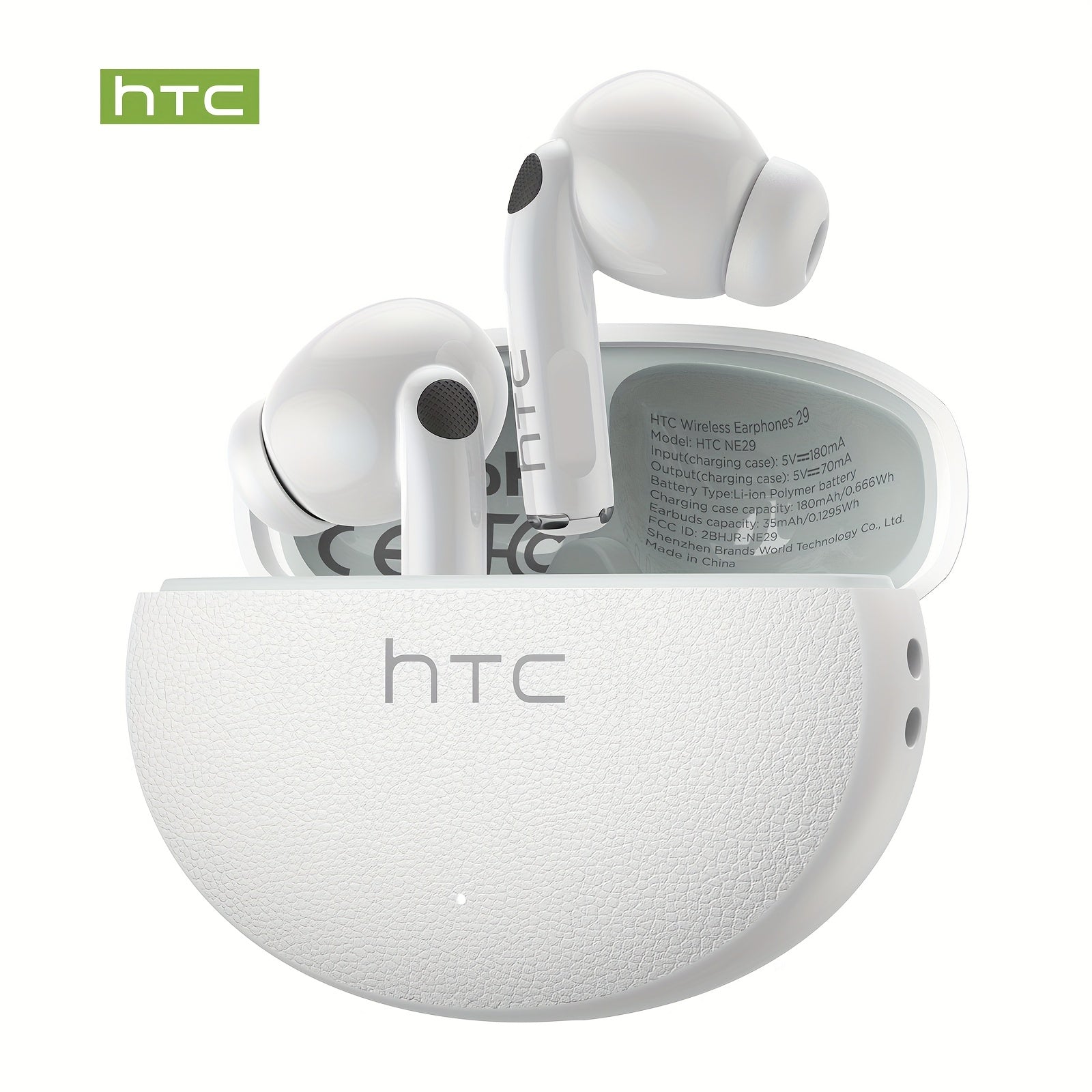 1pc HTC NE29 AI Translation Earbuds | 134 Language Translation, Wireless V6.0, Noise Cancellation, 6.5 Hours Music Playtime, Large Speaker for High Volume, Wireless, Hands-Free Calls