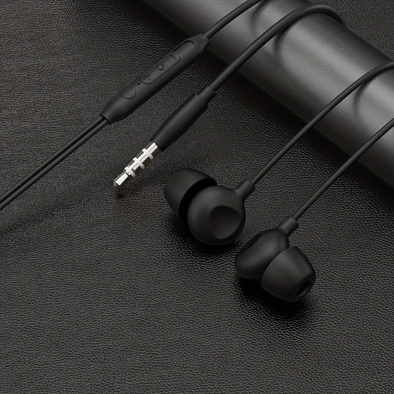 Wired Headphones, In-Ear Headphones, Sleep Headphones, with a Microphone, High-Definition Calls, 3.5Mm Round Jack, Type-C Flat Connector, Compatible with Most Smartphones And Tablets, Suitable for Gaming, Music, Sports, Study