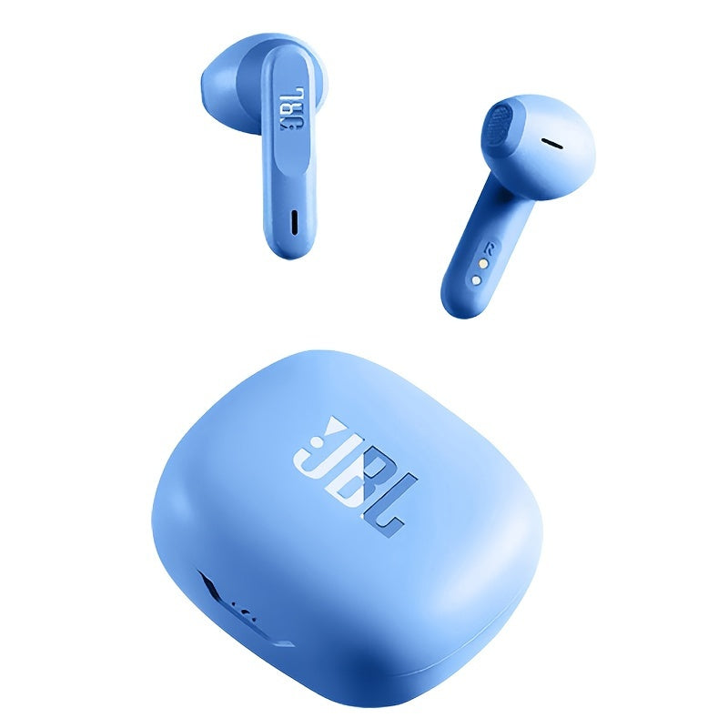 JBL WAVE FLEX True Wireless Earphones Semi-In-Ear Music Calling Noise Reduction Sports High-Quality Earphones, Comfortable Earphones, Built-in Microphone