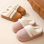 Fashion Warm Cotton Slippers with Thick Non-Slip