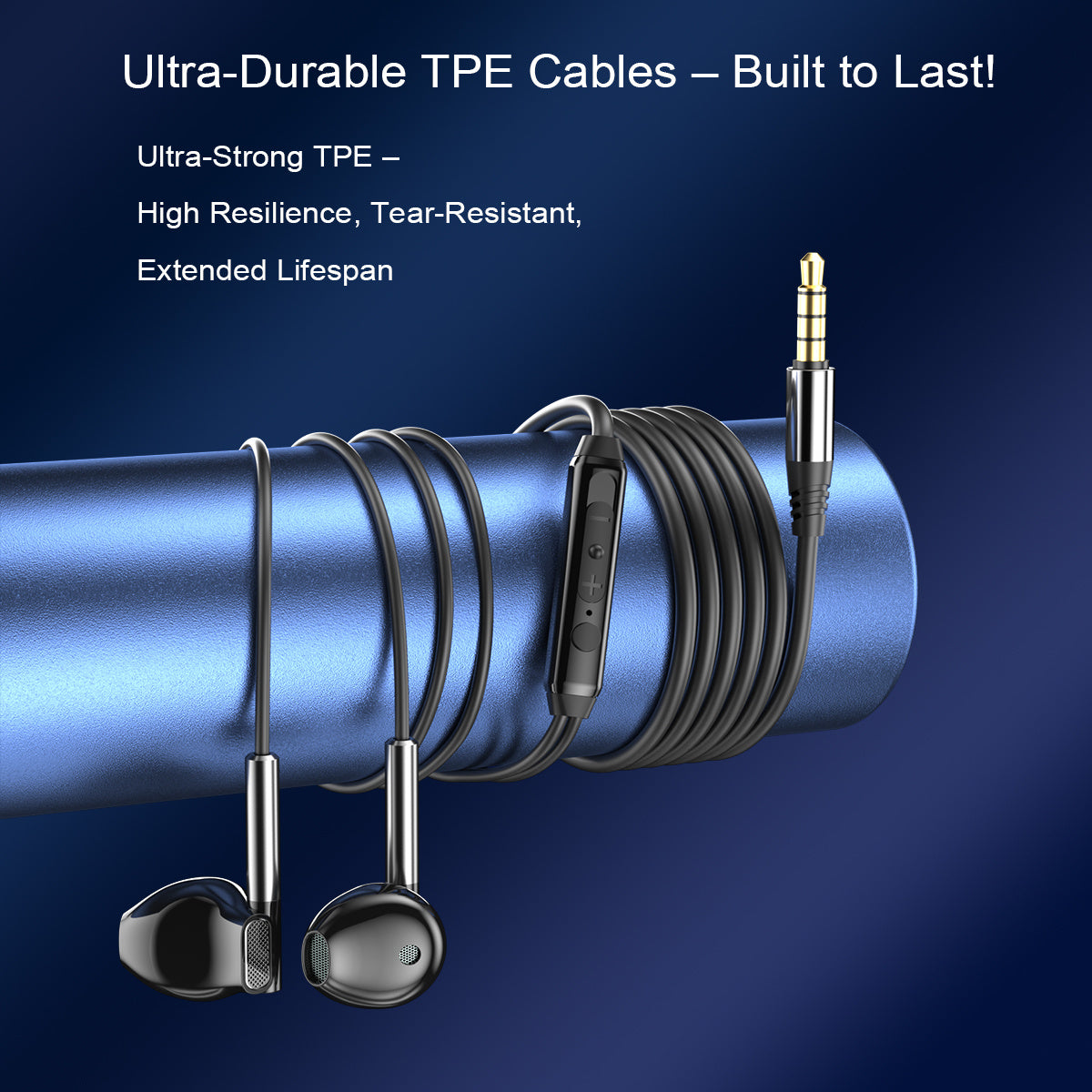 High-Quality Wired Earphones with Enhanced Bass, Featuring a 3.5Mm Connector, Superior Stereo Sound In-Ear Headphones Compatible with for iphone, Android, PC, Laptop, And Tablet - Ideal Gift Choices (Excellent Bass, Crisp Sou