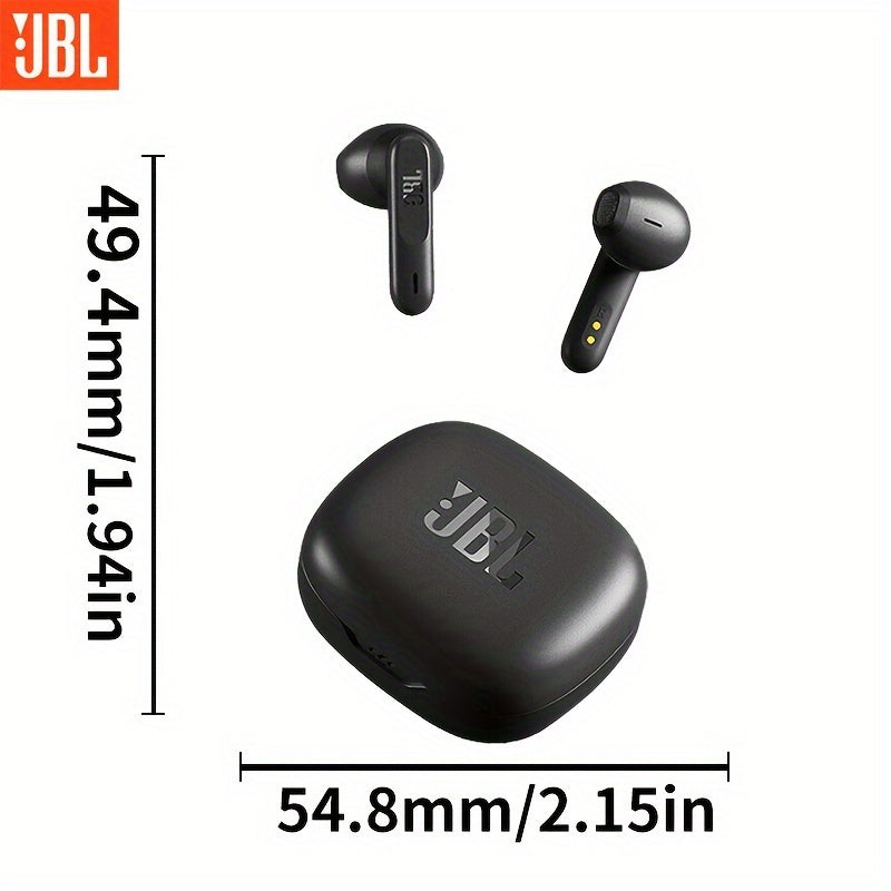 JBL WAVE FLEX True Wireless Earphones Semi-In-Ear Music Calling Noise Reduction Sports High-Quality Earphones, Comfortable Earphones, Built-in Microphone