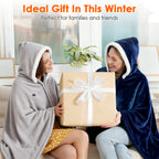 Wearable Heated Throw Blanket with Power Bank
