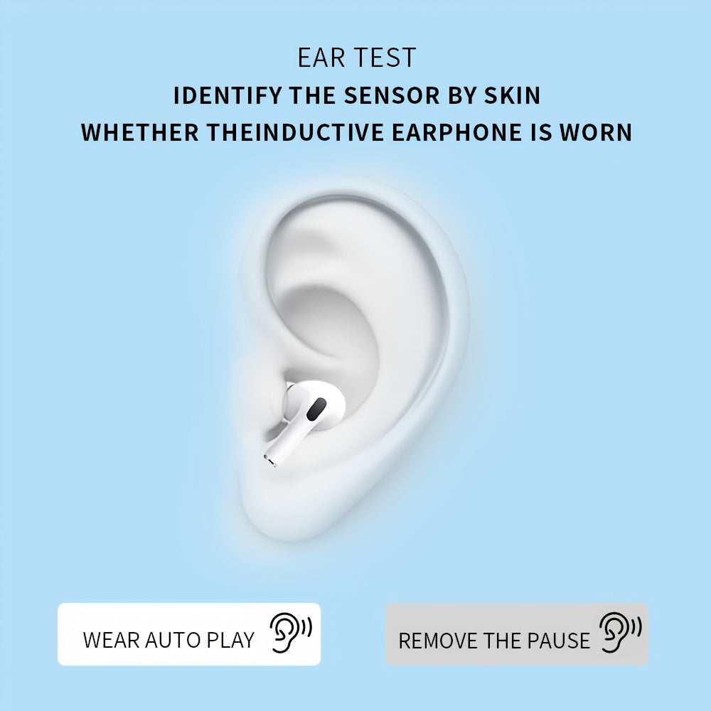 Air Pro3 10-in-1 TWS Earbuds | Active Noise Cancellation (-40dB), Heart Rate & SpO2 Monitoring, 40H Total Playtime, Touch Control, 360° Hi-Fi Sound | Universal Wireless Earphones for Smartphones, Plastic Material, USB Chargi