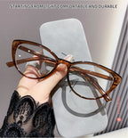 Ins Trendy Cold Tea Brown Square Transparent Frame, Ultra Light Slimming Daily Fashion Shades