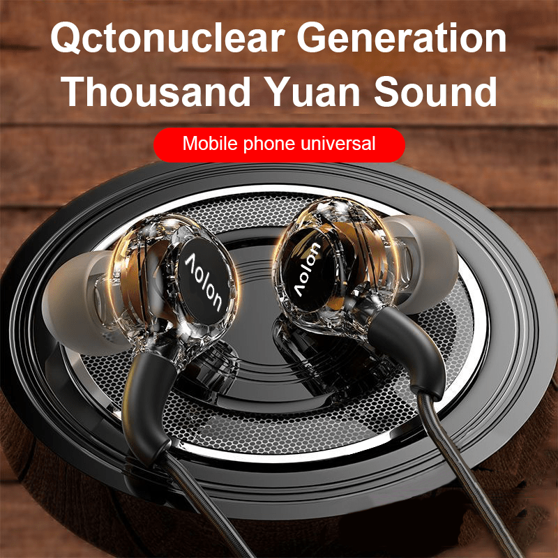 Wired In-Ear Earbuds with Noise Isolation, Transparent Design, And Stereo Sound, Suitable for Gaming And Sports