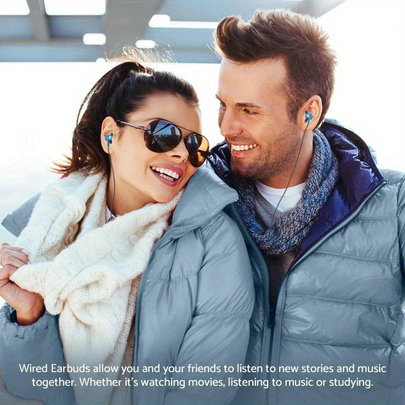 1pc HiFi Wired In-Ear Headphones with Volume Control, USB Type C & 3.5mm Connectivity, Condenser Mic, Semi-Open-Back Design for Galaxy Series - No Battery Required