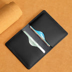Ultra-Thin Genuine Cowhide Leather Card Holder Wallet