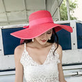 Seaside Summer Vacation Foldable Wide Brim Sun Hat