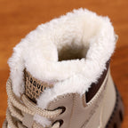 Ins Lace-Up Winter Snow Boots with Warm Fleece Lining
