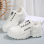 Side-Zipper Chunky Platform Casual Sneakers