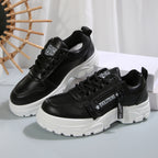 Side-Zipper Chunky Platform Casual Sneakers