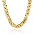 Luxury Iced-Out Cuban Link Mossan Diamond S925 Silver Bracelet