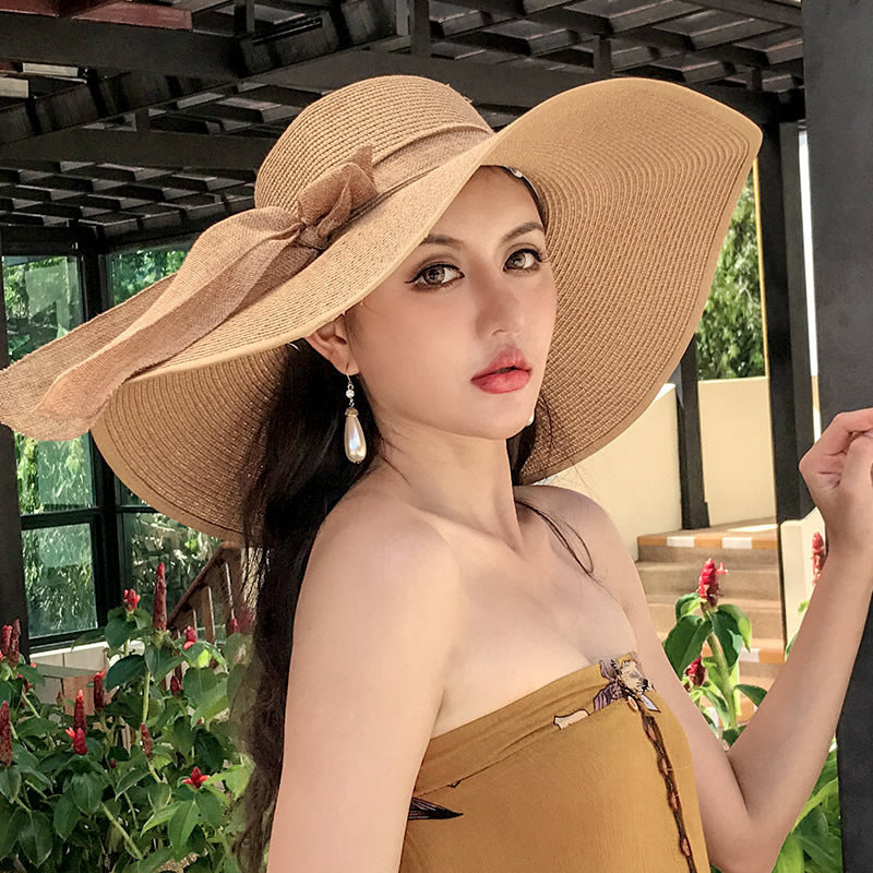 Seaside Summer Vacation Foldable Wide Brim Sun Hat