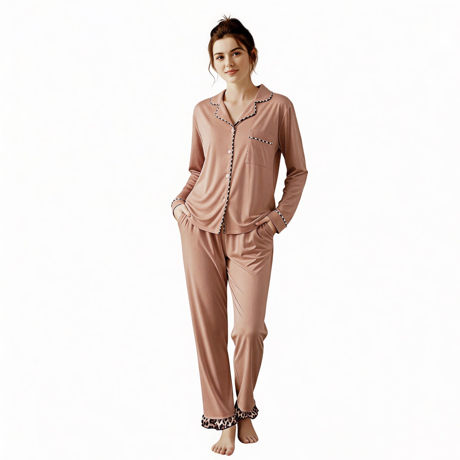 Classic Button-Down Cotton Pajama Set