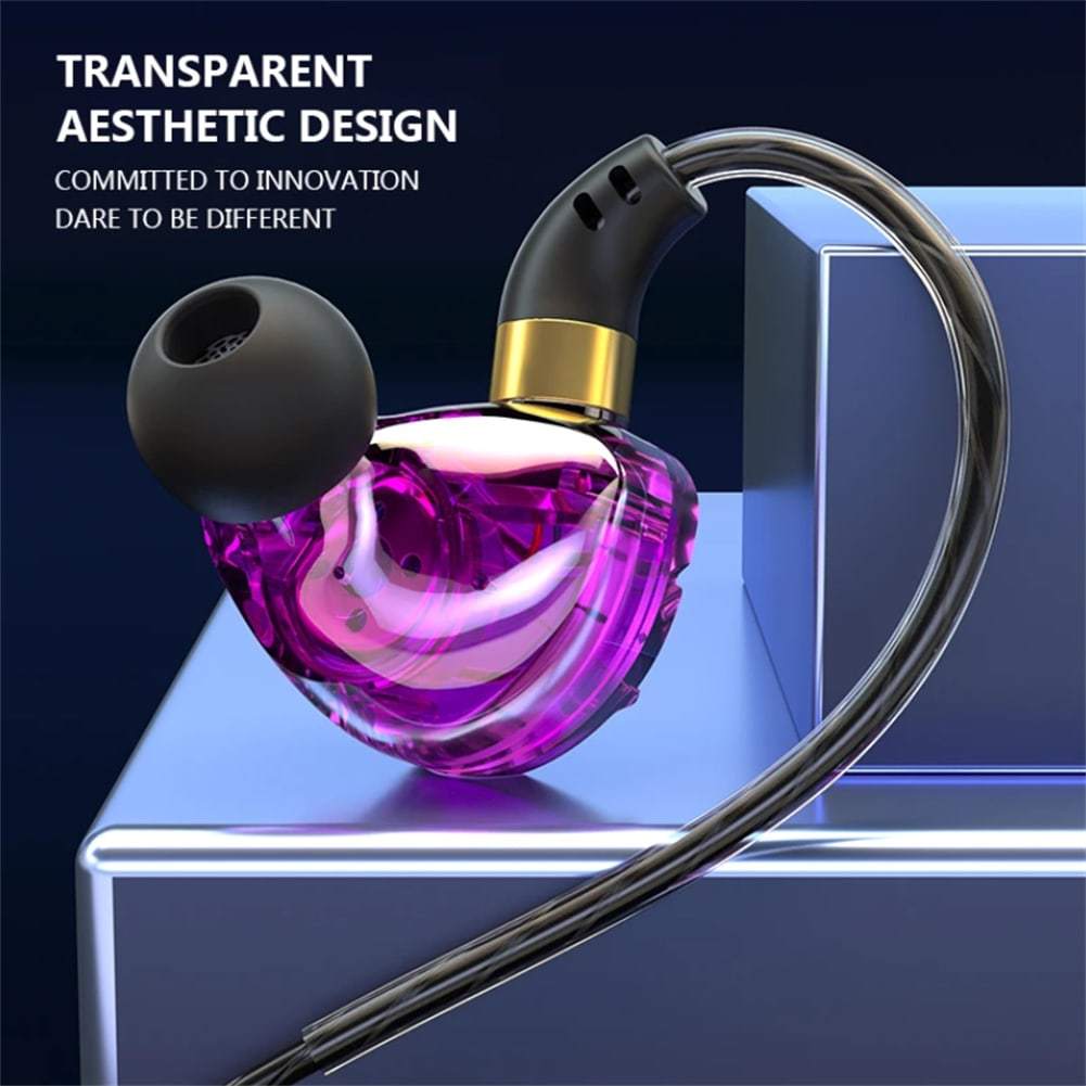 In-Ear Headphones with Volume Control, HiFi Sound Quality Sports Earbuds, Closed-Back Headphones with Condenser Microphone, 3.5mm Cable, Non-Rechargeable, Suitable for Running, Compatible with Mobile Phones., Workout Earbuds,