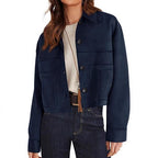 Casual Faux Suede Short Jacket Coat