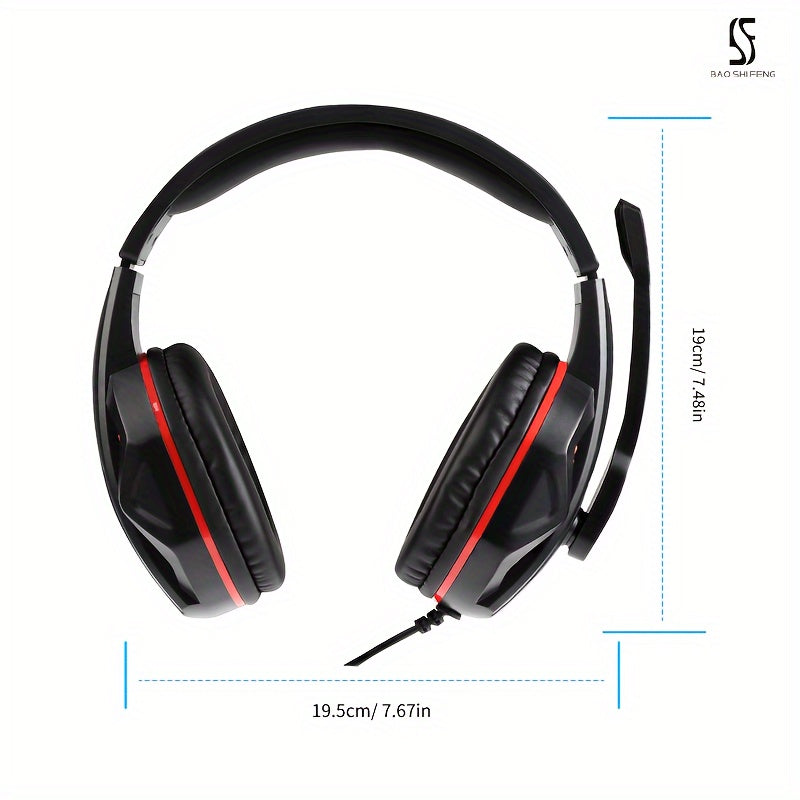 1 X G9 Dual Microphone Comfortable Noise-Canceling Wired Gaming Headset for PUBG, Suitable for Calls, Leisure, Fitness, Sports, and Gaming, Compatible with Mobile Phones and PC Laptops