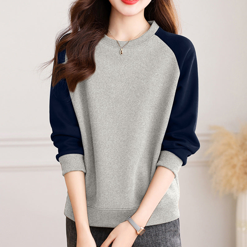 Womens Crew-neck Sweatshirt With Raglan Sleeves Niche