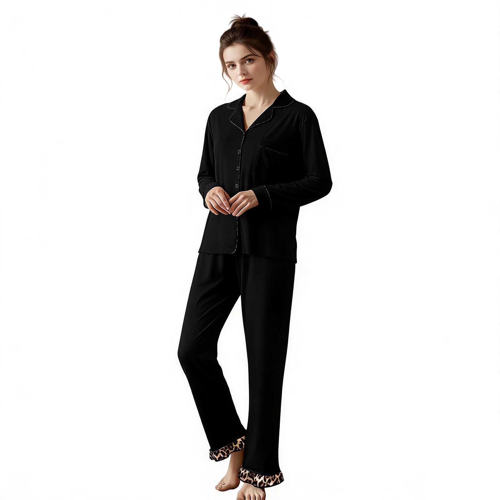 Classic Button-Down Cotton Pajama Set