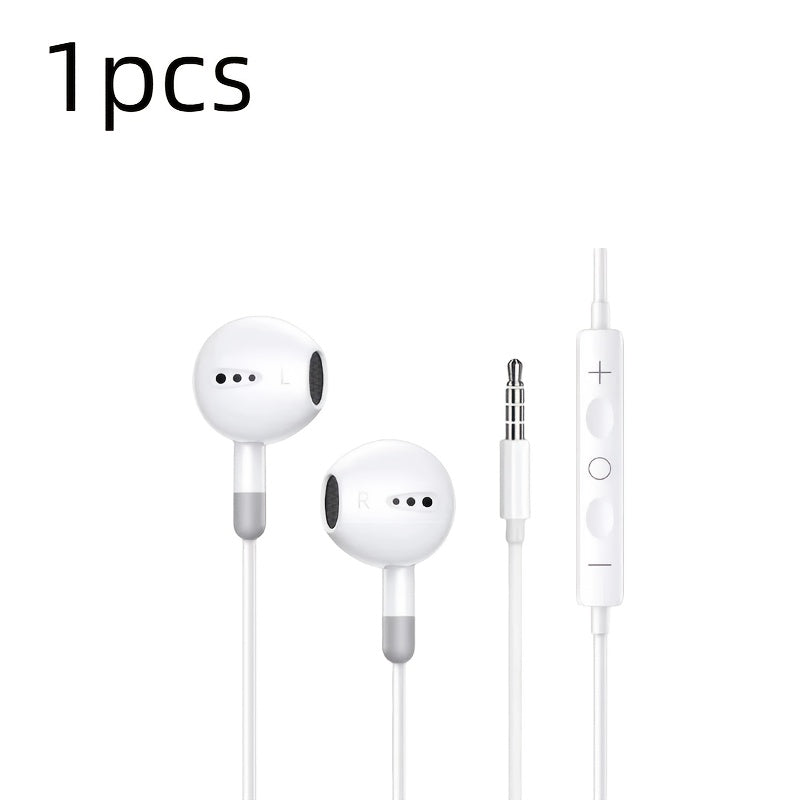 3.5mm Wired In-Ear Headphones with Powerful Bass, High-Quality Sound Quality, Suitable for Men and Women as Gifts, 3.5mm Audio Jack Compatible with Desktop Computers, Laptops/Tablets, etc. Christmas Gift