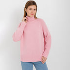 Solid-Color Raglan Sleeve Turtleneck Sweater