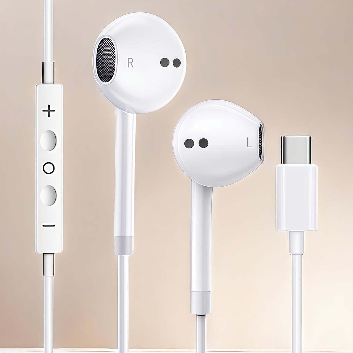 Wired Headphones Compatible with iPhone Earbuds with 3.5mm Or USB Type C Plug Earphones Built-In Microphone & Volume Control Compatible with iPhone/iPad/Android/Laptop/PC/Computer for Samsung And Other 3.5mm Or USB Type C Jac