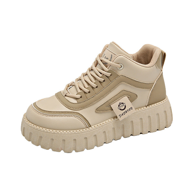 Chunky High-Top Platform Streetwear Sneakers
