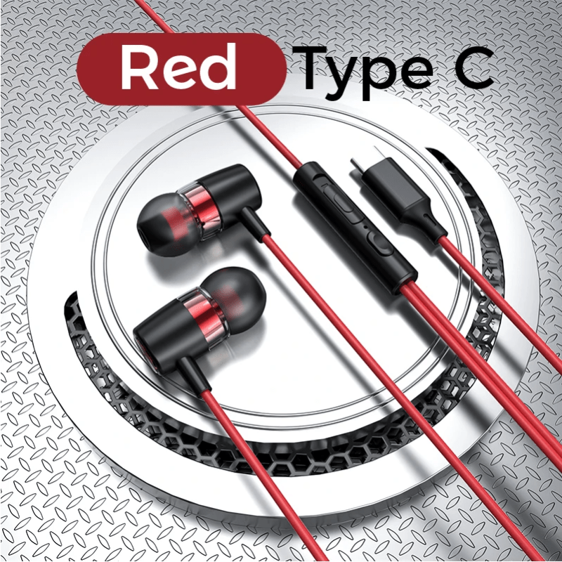 Wired Type C Hifi Bass Earphones with 3.5Mm Connector for Samsung Galaxy Z Fold 7, S25 Ultra, S24 Edge, And A56 Earbuds