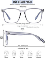 Firmoo Blue Light Glasses For Women, Men Stylish Big Frame Blue Light Blocking Glasses For Computer