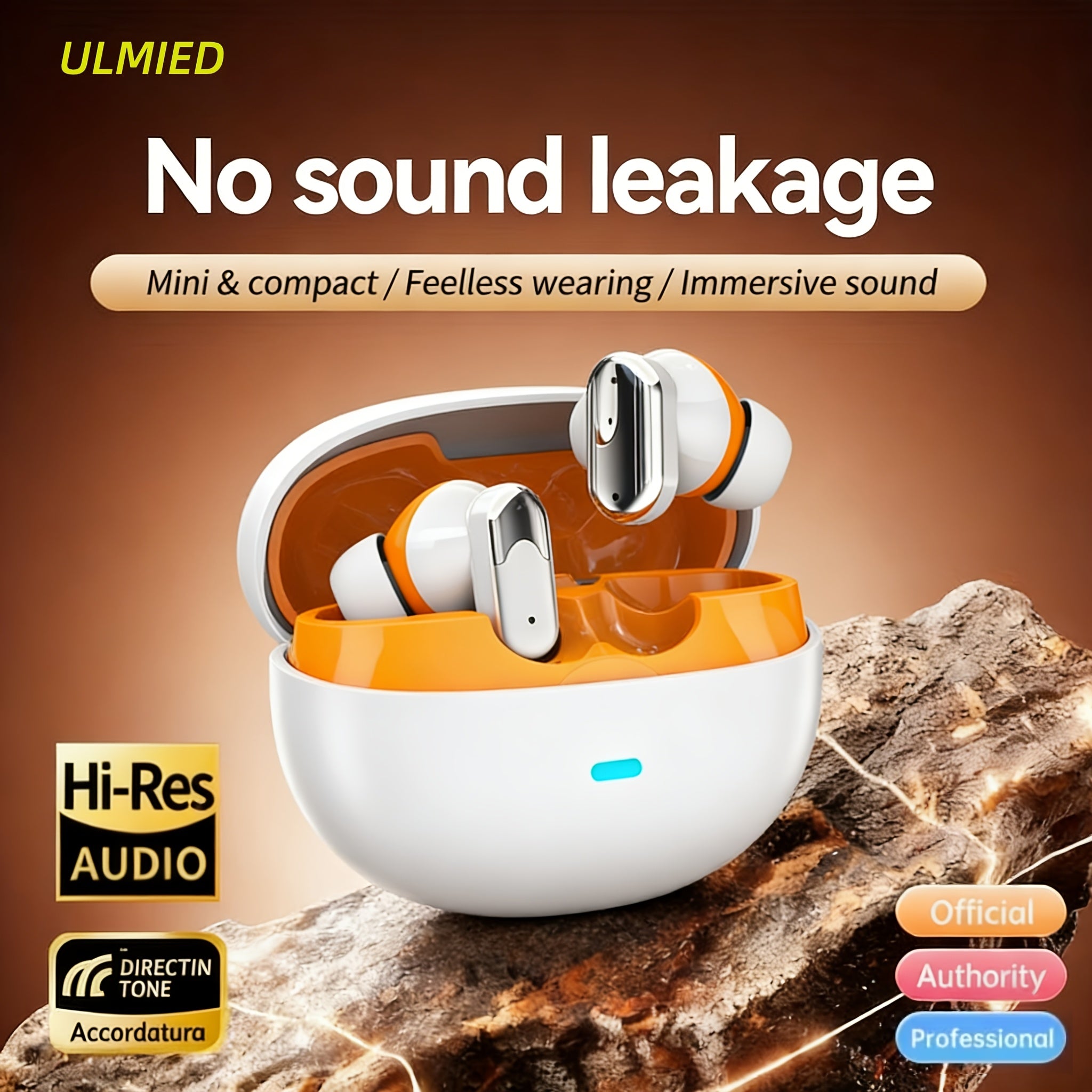 ULMIED New Design True Wireless In-Ear Sports Music Headphones TWS HIFI Bass Stereo Calling Earphones for Android Mobile Gaming Couples Headsets Halloween, Top Choice