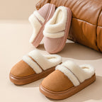 Fashion Warm Cotton Slippers with Thick Non-Slip