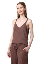 Plush Halter Wide-Leg Lounge Set