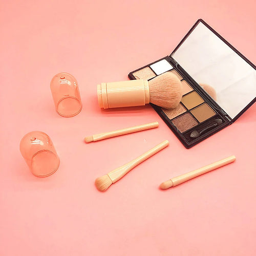 4in1 Portable Makeup Brush Set Beauty Brush