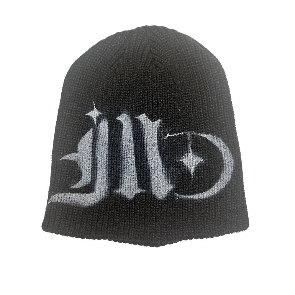 Street Style Letters Print Slouchy Knit Beanie Hat