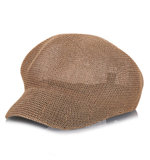 Summer Korean Version Breathable Knit Beret Hat