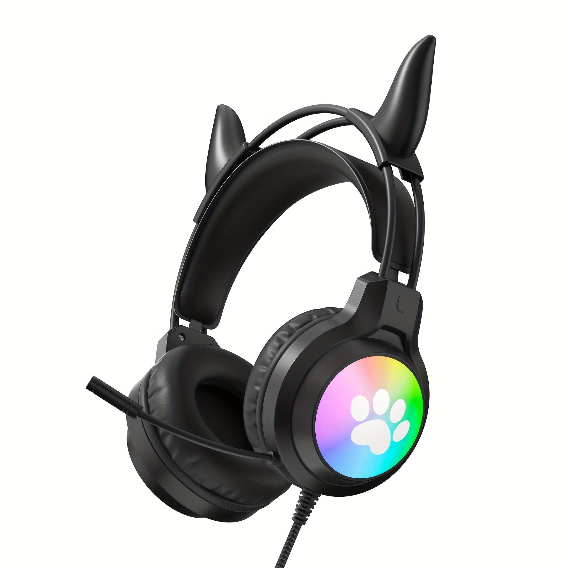 Super Adorable Gaming Headphones, a Must-Have Gift for Christmas, Ear Additions with Stunning Lighting Effects