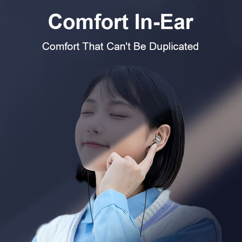 Wired In-Ear Earbuds with Noise Isolation, Transparent Design, And Stereo Sound, Suitable for Gaming And Sports