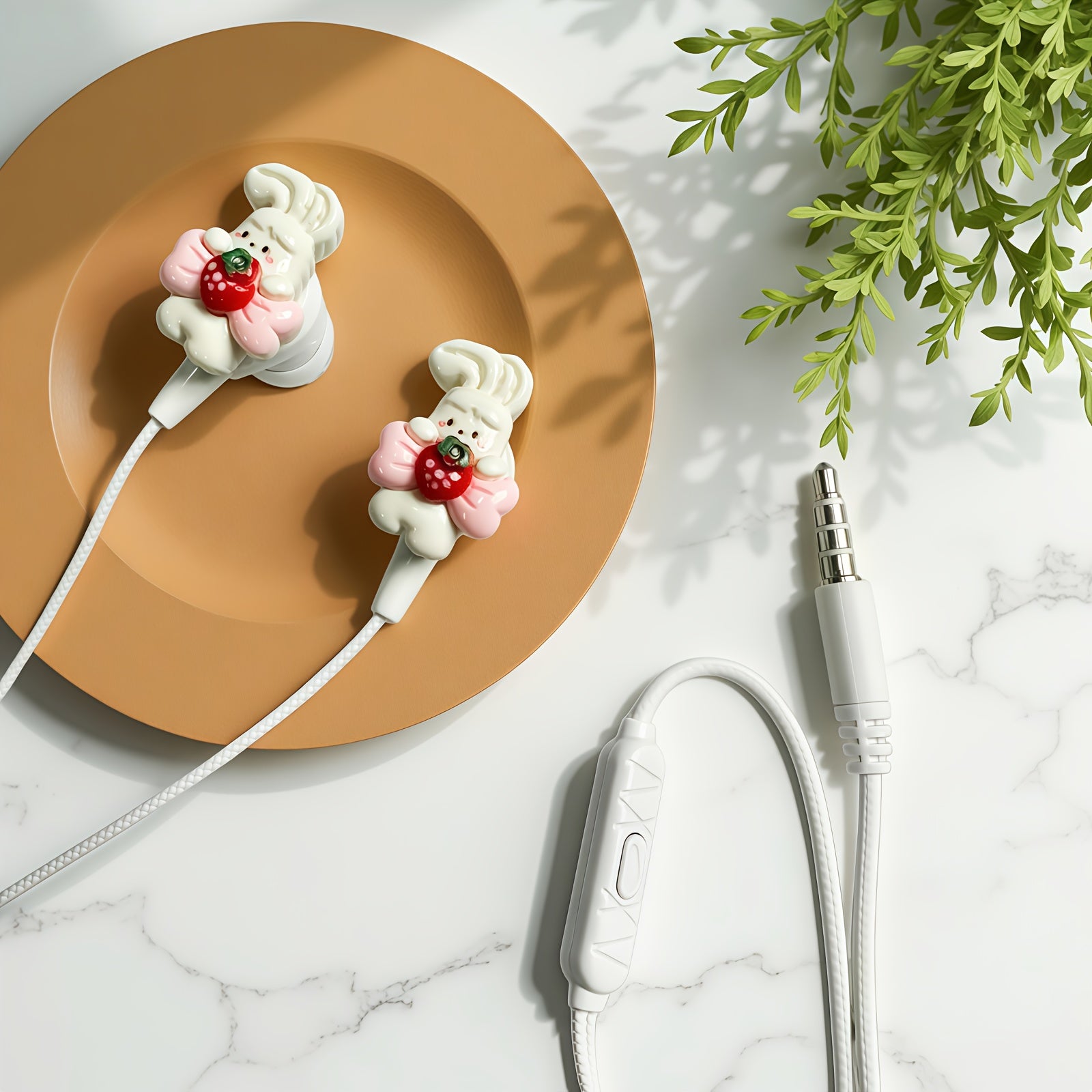 Stylish Cartoon-Themed Wired Headphones Featuring Cute Additions, Offering Excellent Sound Quality for Students. These Headphones Come with a Microphone And Noise-Canceling Capabilities, Making Them Perfect for Holiday Presen