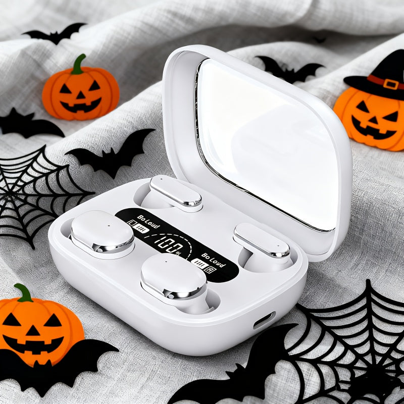 2025 New Design True Wireless In-Ear Couple Fashion Double Headphones Mini Couple Music Game HIFI Bass Stereo Headphones for Headphones Smart Headphones Halloween Gifts