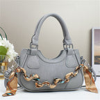Elegant Braided Chain Handbag - Luxury Handmade Women's Crossbody Bag High-End Shoulder Bag With Polyester Lining