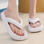 Clip Toe EVA Non-Slip Slippers Thick Bottom Bathroom Flip Flops