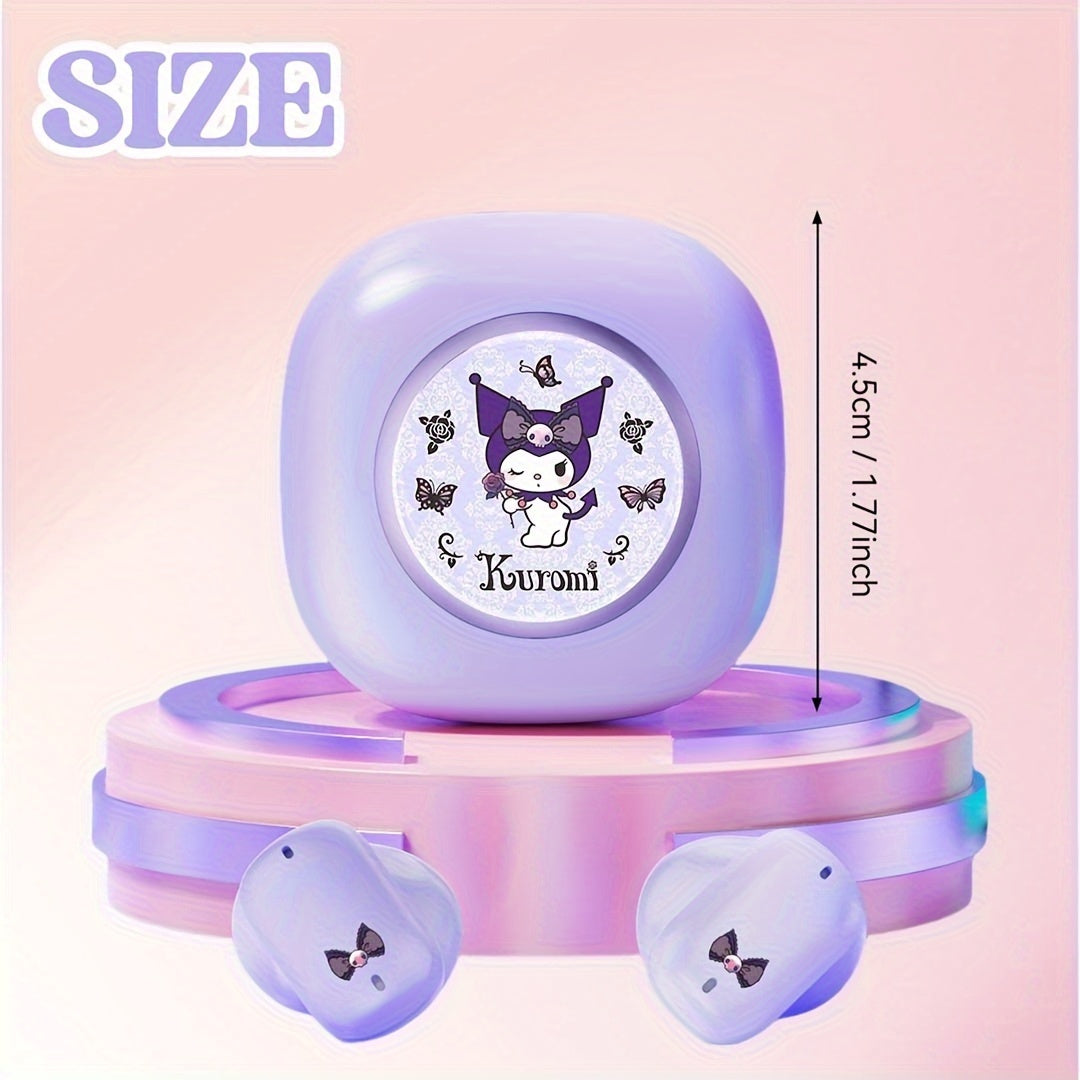 Sanrio Hellokitty Kulomi Big Eared Dog Pacha Dog Wireless Headphones 4 Different Styles to Choose from with Breathing Light Painting Design Game Earplugs Unique Style Convenient to Carry Smart Call Suitable for Daily Sports O