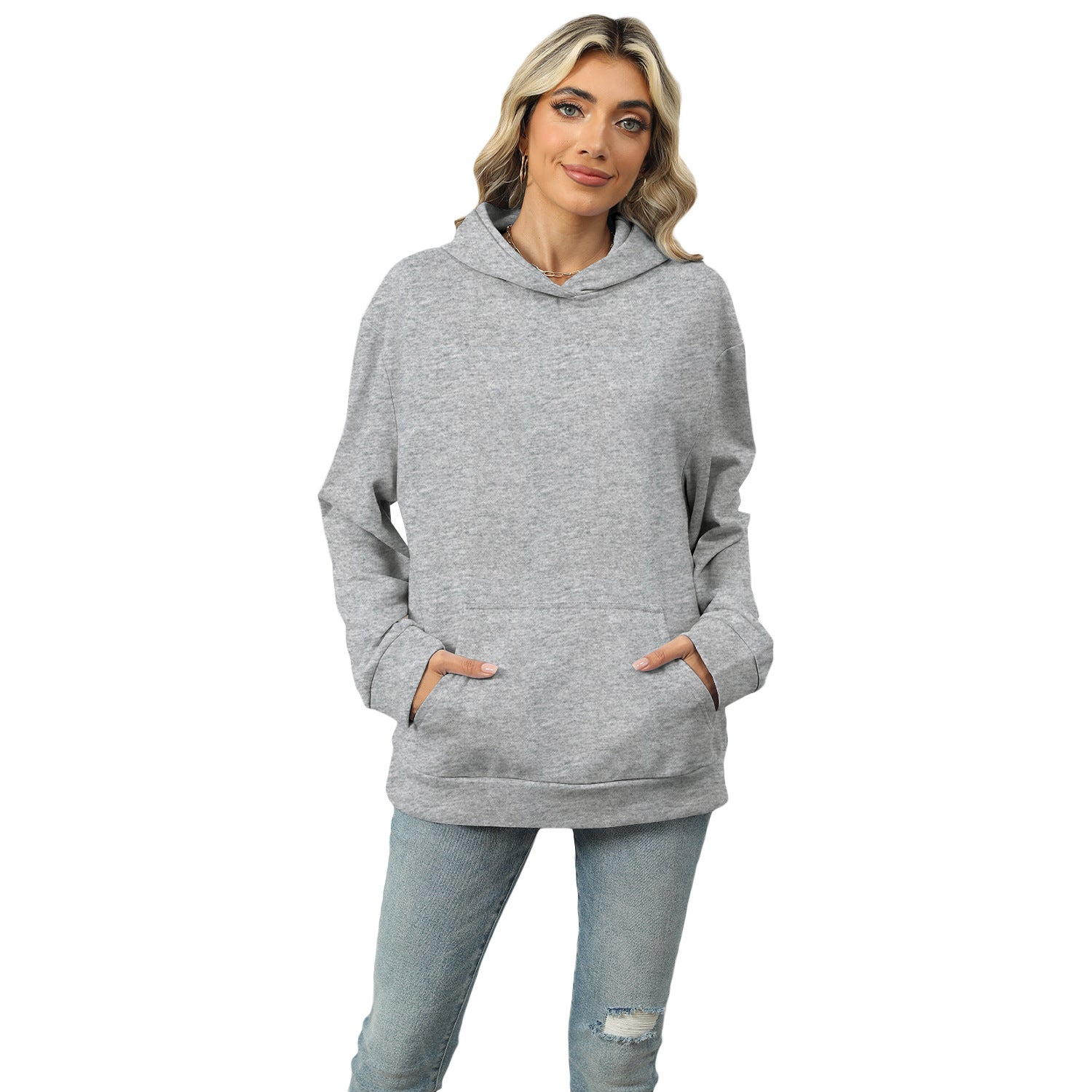 Casual Oversized Kangaroo Pocket Hoodie