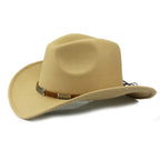 Classic Woolen Felt Cowboy Hat with Minimalist Accent Band