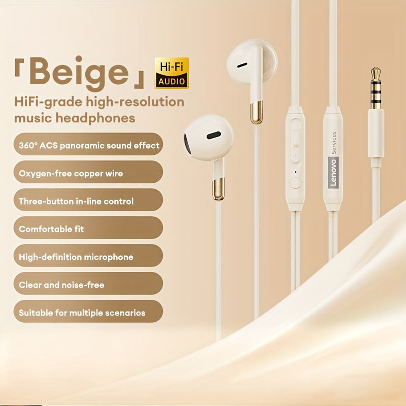 Lenovo Y106 Headphones Earphones Headset Earbuds for Office Workers Being Perfect for Clear Calls and High-Sensitivity Microphone 2025 Trending Wired Peripheral